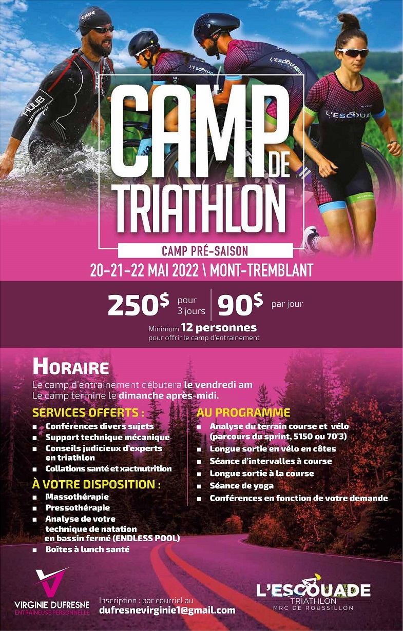 camptriathlonmonttremblantmai2022 Club Escouade Triathlon